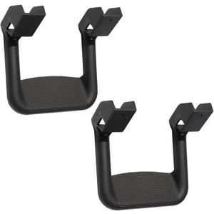 2Pcs Universal Black Aluminum Side Step Bars Replacement for Trucks from Chevy (Chevrolet), Ford, Toyota, GMC, Dodge RAM, Jeep Truck