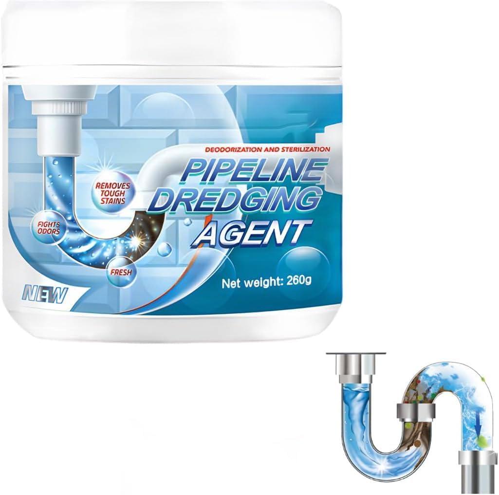 Sink Drain Hair Clog Remover Cleaner, Powerful Unclogging Sink Hair Cleaner, Bathroom Shower Pipeline Dredging Agent, Drain Opener for Kitchen (260g)