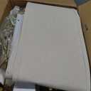 26" White Washed Ceramic Table Lamp, Modern Desk Lamp,Gold Metal Base