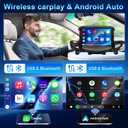 9" Car Stereo for Hyundai Genesis Sedan 2009 2010 2011 2012 2013 2014,Android 13 Wireless CarPlay Android Auto GPS Navigation 2+64GB Bluetooth WiFi FM/RDS SWC Split Screen + 4-LED Backup Camera