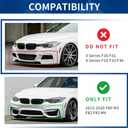 Front Bumper Lip Compatible with BMW (2015-2020) F80 M3 F82 F83 M4 Splitter MP-Style ABS Gloss Black