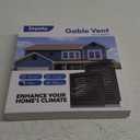 10" X 10" Aluminum Gable Vent with Screen, Effective Attic and Shed Ventilation Solution, Durable and Stylish Louvered Design for Optimal Airflow, Vent Opening: 8" X 8" (White)