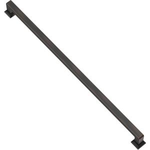 Alzassbg 6 Pack Oil Rubbed Bronze Cabinet Pulls, 15 Inch(381mm) Hole Centers Cabinet Handles Square Kitchen Hardware for Cabinets AL3046ORB