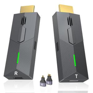 Upgraded Wireless HDMI Transmitter and Receiver 328FT/100M, 4k Decode 1080P Output, Plug & Play Portable 2.4g/5g, Wireless Hdmi Extender Kit to Monitor from Laptop/PC/Projector/TV Box