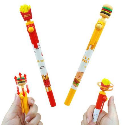 2 PCS Fidget Pen Decompression Ballpoint Pen, Multifunction Writing Ballpoint Pen Cartoon Gel Pens
