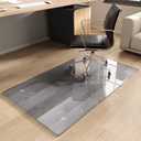 Tempered Glass Chair Mat for Carpet, 30"x48" Grey Floor Mat | Heavy Duty Office Chair Mat for Carpet, Hides Dirt/Fur Better, Noise-Free Gliding Shatterproof, Office Desk Carpet Protector