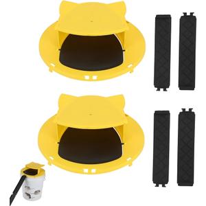 Mouse Trap Bucket with Auto-Reset Lid, Mouse Rat Trap Bucket Lid for Humane Rodent Control,5-Gallon Bucket Compatible-2PACK