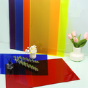 Cranviech 4 Pack Translucent Colored Cast Acrylic Sheets, Cast Plexiglass Sheet 15.7" x 23.6" x 0.11" Plastic Sheet for Sign DIY Display Projects Photo Frame Craft Handcraft Painting
