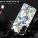 LETO for Samsung Galaxy A15 5G Wallet Case - Flip Folio Leather Kickstand - Credit Card Holder - Fashionable Flower Designs - Protective Phone Cover for Women and Girls - 6.5" - Coconut Trees