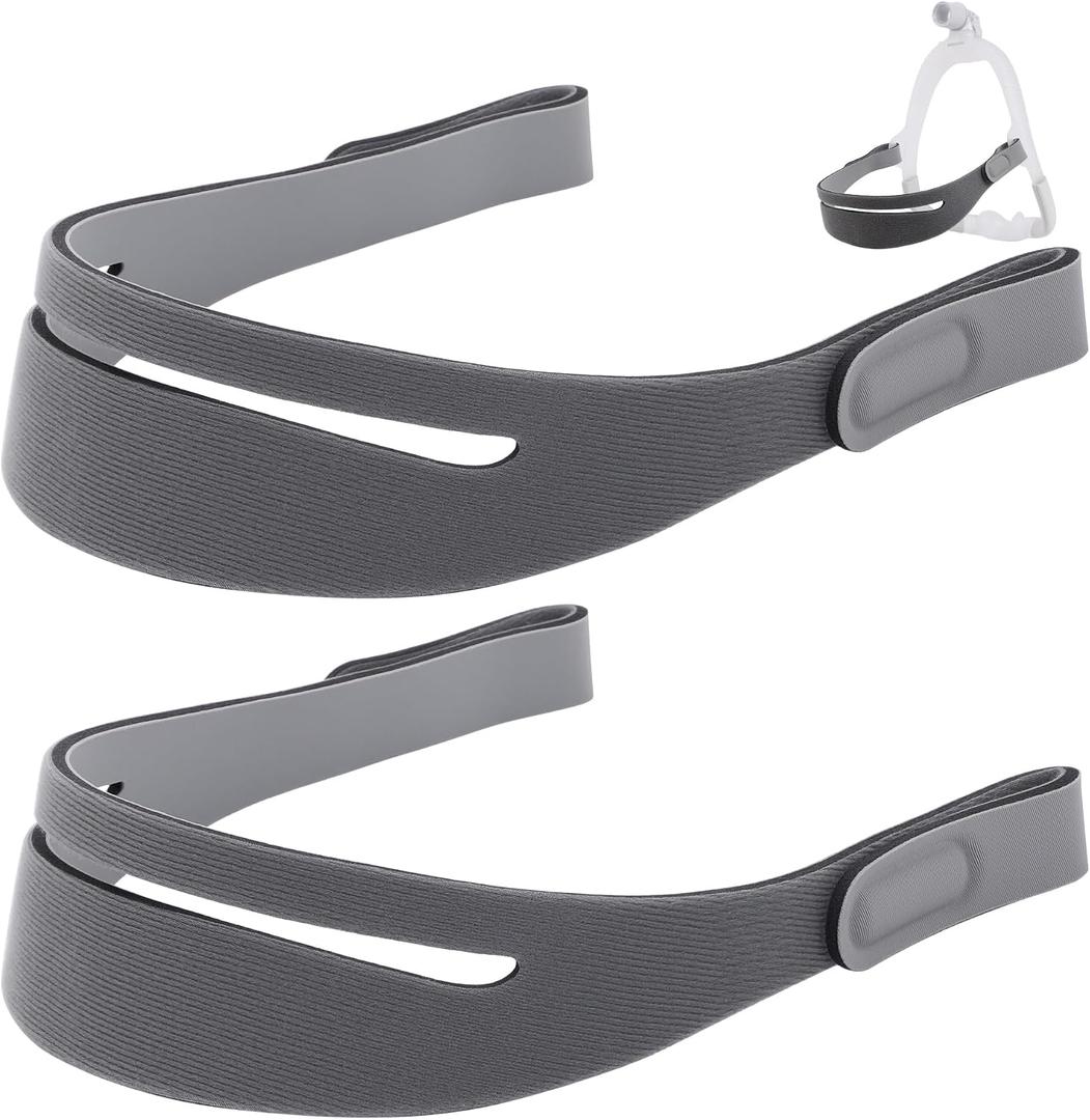 Replacement N30i/P30i Headgear - Compatible with AirFit N30i & P30i Nasal Pillow Masks, Adjustable Ultra-Soft Headgear with Enhanced Hook and Loop Tape for CPAP Machine (2 Pack)