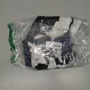 Weiv Men's Pique Polo Short Sleeve Shirt Midweight Cotton Blend Button Down (Medium, Black White)