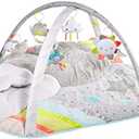 Skip Hop Tummy Time Mat, 3-in-1 Activity Baby Play Gym, Age 0+, Silver Lining Cloud, Grey