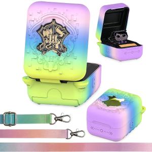 2 x Silicone Case for Bitzee Harry Potter Interactive Digital Pet, Protective Cover for Harry Potter Bitzee Virtual Electronic Pets Accessories (Rainbow Case)