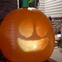 Inflatable Jabberin' Jack 5 Foot Tall Talking Animated Pumpkin with 56 Inch HD Screen and Built in Projector + Speaker Includes 80 Minutes of Content