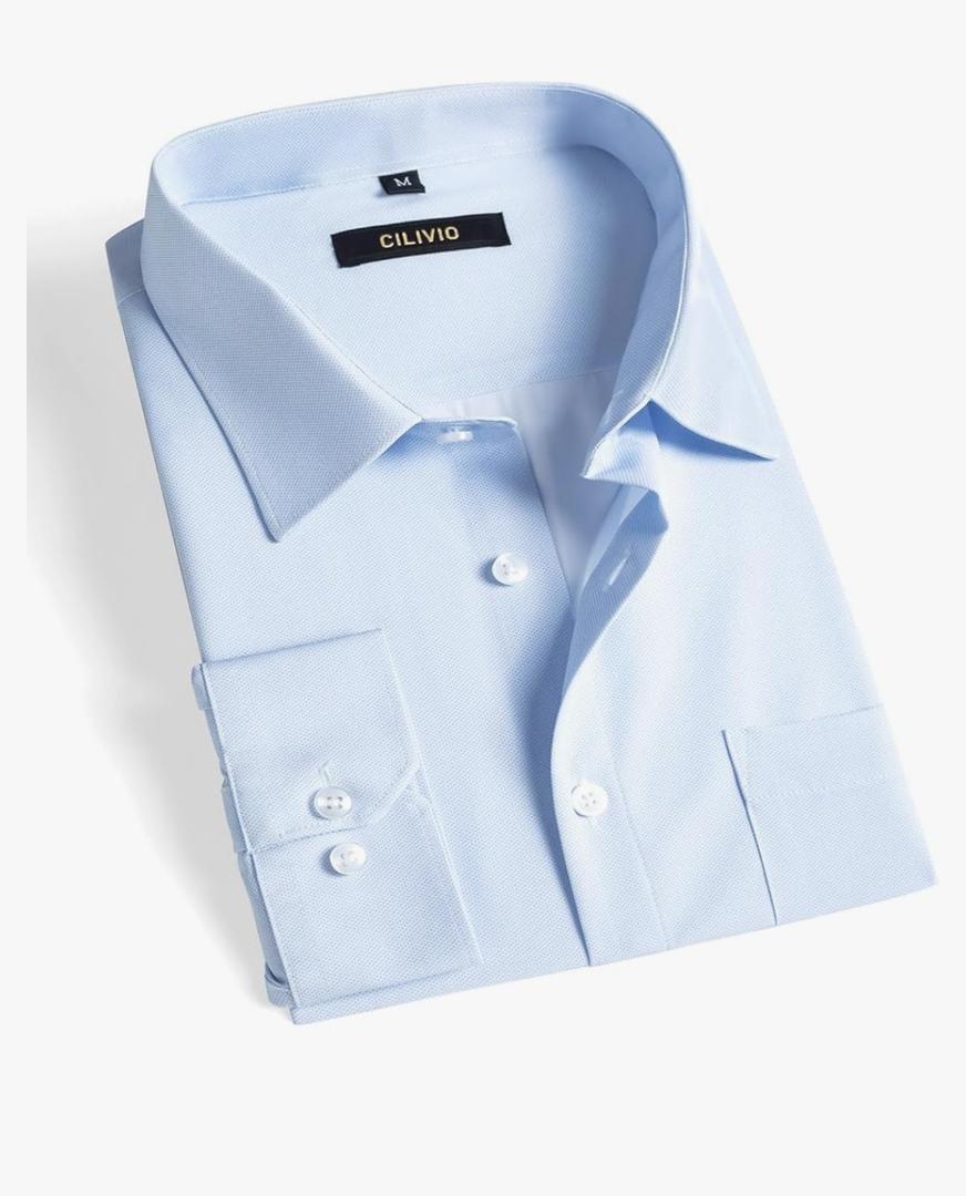 Men's Stretch Wrinkle Resistant Dress Shirt Long Sleeve Button up Business Casual Shirt Regular Fit Size XL