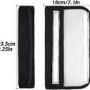 Seat Belt Cover, 2 Pack Soft Seat Belt Pads, Comfortable Seatbelt Cover Car Seat Strap Pads for Helping Protect Your Shoulder, Black