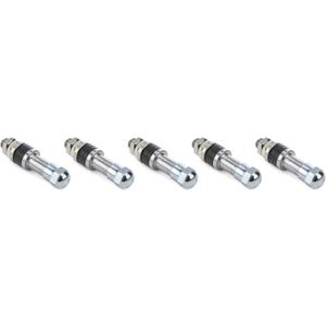 Weld Racing Valve Stem, Bolt-On, Steel, Chrome, Spindle Mount Wheels, Set of 5
