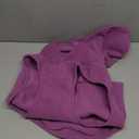 EXPAWLORER Dog Hoodie Fleece Sweater Vest, Hooded Dog Sweatshirt Fall Winter Pet Clothes with Leash Hole, Sleeveless Warm Cozy Puppy Clothing for Cat Small Medium Large Dogs Girl Boy, Purple XXL