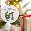 67 Christmas Ornament 2025 | Funny 6 7 Meme Ornament | Funny Christmas Ornaments 2025 | 67 Gifts for Kids Teens Gen Alpha | Stocking Stuffers for Teens