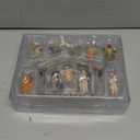 Geetery Cartoon Christmas Nativity Set Includes Manger and Figurines Rustic Resin Xmas Colorful Nativity Scene Religious Table Figurines Decorations for Christian Tabletop Home Decor (Simple)