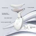 7 in 1 Face Massager Tool, Red Light Therapy for Face and Neck, Red Light Therapy Wand, Face Lift Device for Skin Care, White