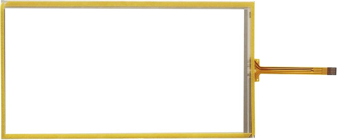 Touch Screen Digitizer Glass on Navigation Radio LCD 6.1 inch 8 Pin for Toyota Tacoma 4Runner Highlander Tundra Avalon 2014-2019 Replaced OE# LA061WV1 (TD)(01) (W/O LCD)