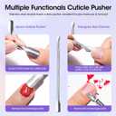 3Pack Gellen Gel Nail Polish Remover, Gel Remover for Nails Quickly in 2-5 Minutes, Easy Use No Need to Soak or Wrap, Professional Nail Gel Remover Kit, Gellen Gel Polish Remover Pro (Light purple)