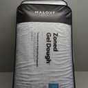 MALOUF Zoned Dough Gel-Infused Memory Foam Bed Pillow-Queen-Mid Loft, Queen Mid Loft