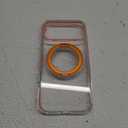 TORRAS 360 Magnetic Stand for iPhone 17 Pro Max Case, [Fit for MagSafe] [4X Military-Grade Protection] Slim Case for iPhone 17 Pro Max 6.9" 2025, Clear-Orange, Ostand O3 Fitness Series