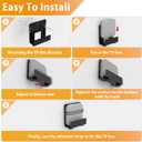 Cable Box Mount, Modem Mount, Adjustable Cable Box Wall Mount Bracket for Small and Wide Devices, Compatible with Media Players, Cable Boxes, Modems, DVD Players