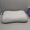 C CUSHION LAB Deep Sleep Pillow, Patented Ergonomic Contour Design for Side & Back Sleepers, Orthopedic Cervical Shape Gently Cradles Head & Provides Neck Support & Shoulder Pain Relief - Calm Grey