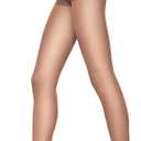 Hanes Women's Control Top Sheer Toe Silk Reflections Panty Hose (C-D, Barely There)