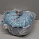 Dutch Oven,Cast Iron Dutch Ovens,Dutch Oven Pot with Lid,4.5 QT Enamel Dutch Pot,Dutch Ovens with Dual Handles,Cast Iron Pot for Braiser,Cooking,Gifts for Family, Blue