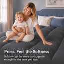 ELEMUSE Queen Grey Mattress Topper, Thick Pillow Top Mattress Pad Cover
