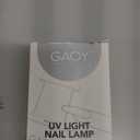 GAOY Mini UV Light for Gel Nails, Small Curing Light, Eggshell LED Nail Lamp, Fast Curing, White