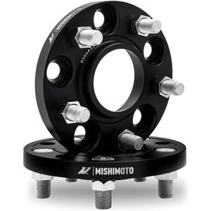 Mishimoto Wheel Spacers, 5x114.3, 60.1 Center Bore, M12x1.5, 15mm Thick, Black