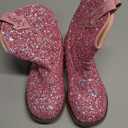 Motasha Toddler Cowgirl Boots Glitter Girls Cowboy Boots Ankle Toddler Boot Little Kid Western Horse Riding Shoes Party Birthday Dress Up 9