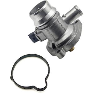 AMCC Upgrade Aluminium Engine Coolant Thermostat Housing Assembly Compatible with 2011-2020 Chevy Cruze Limited Sonic Trax Buick Encore 1.4L Replaces 25200455 55565336 55579010 902-808 55593034
