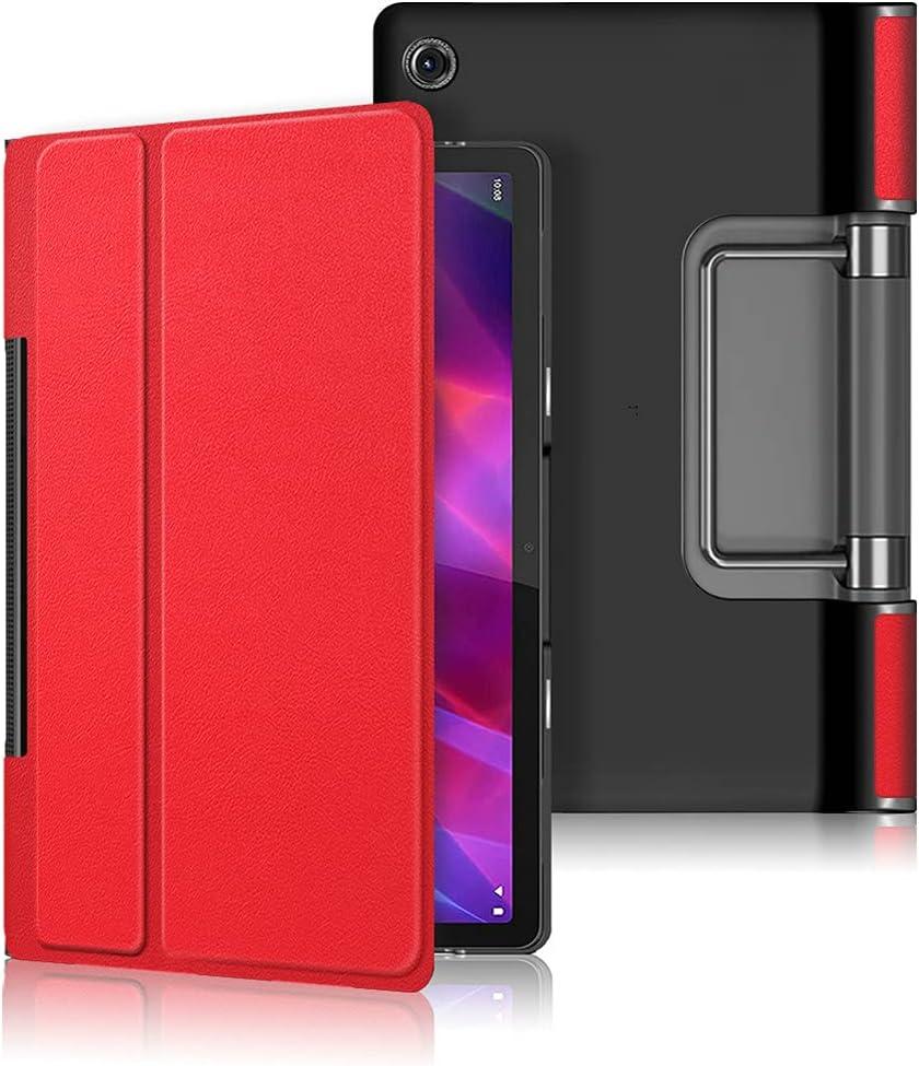 Kepuch Red PU Leather Hard Shell Case Cover for Lenovo Yoga Tab 11 YT-J706F Tablet