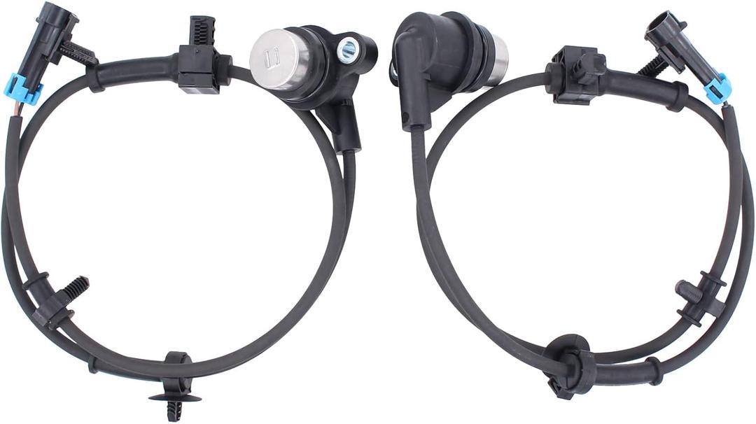NewYall Rear Left and Right ABS Wheel Speed Sensor for Cadillac Escalade/Escalade ESV/Escalade EXT, Chevrolet Avalanche 1500/2500, Suburban 1500, Tahoe, GMC Yukon/Yukon XL 1500 03-06