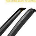 Window Visors Rain Guards for 1996-2026 Chevy Express Van, Window Vent Wind Shade Deflectors for 96-26 GMC Savana
