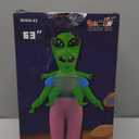 COMIN Inflatable Alien Costume for Adults with Alien Baby Blow Up Costume Inflatable Costume Full Body for Halloween Party 63"