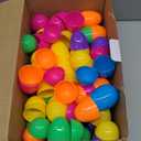 JOYIN 3.15" Easter Eggs, Large Fillable Plastic Eggs Empty Colorful Bright Eggshells with Hinge for Easter Hunt, Filling Treats, Party Favor, Basket Stuffers, Classroom Prize Supplies, 150PCS