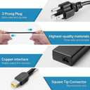 135W Power Adapter Charger Compatible with Lenovo ThinkPad Universal Thunderbolt 4 Docking 40AN0135US 40AF0135US, Thunderbolt 3 Essential Dock Gen 1 Gen 2, ThinkPad USB-C Dock Gen 2 Power Supply Cord