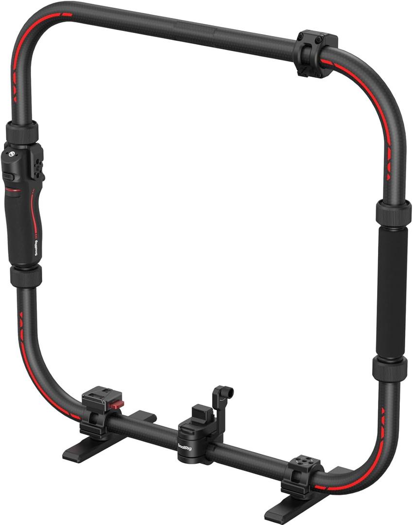 SMALLRIG Stabilizer Handheld Ring Grip for DJI RS 2 / RS 3 Pro/RS 4 / RS 4 Pro Gimbal, Supports Various Controls, Integrated Foldable Design, Max Load 17.6 lb - 4328