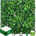 Artificial Grass Wall Panels 20x20 (12pcs) - UV Protected Privacy Fence Screen, Hedge Green Wall Decor BackdropRealistic Fake Grass Backdrop for Indoor Weddings & Outdoor Gardens (Lavender)