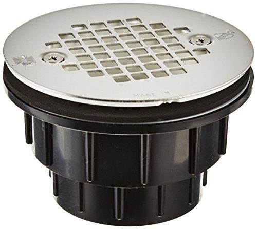 Soux Chief Sioux Chief 825-2A 2 Inch ABS Shower Drain with Screw On Stainless Steel Strainer Socket, No Size, Stainless-Steel