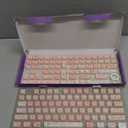 PBT Keycaps 140 Keys Pink Meow Meow Cat Keycaps Dye-Sublimation Cute Keycap Mao Profile Custom Keycap for Cherry Gateron MX Swithes Mechanical Gaming Keyboards