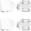 4Pcs 65MM/2.56Inch Center Caps for Wheel Rim Hub Cap, (Chrome Silver Out 65mm/2.56in, Inner 57mm/2.24in)