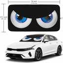 Blue Eyes Car Windshield Sun Shade Foldable Sunshade Front Window Cover Sun Visor Protector Accessories (59x27.5 inches)